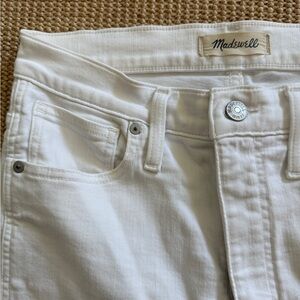 Madewell Women's stovepipe white jeans